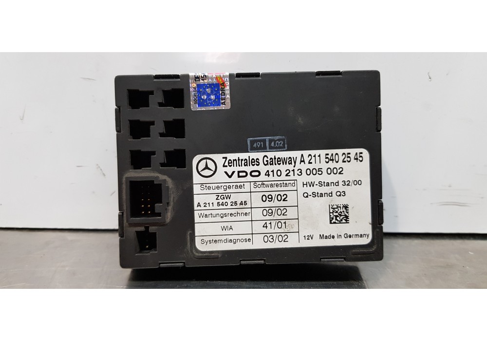 Recambio de modulo electronico para mercedes clase e (w211) berlina e 220 cdi (211.006) referencia OEM IAM A2115402545  