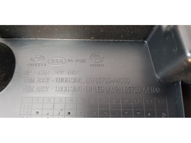 Recambio de guarnecido porton trasero para kia carens ( ) concept referencia OEM IAM 85730A4000WK  
