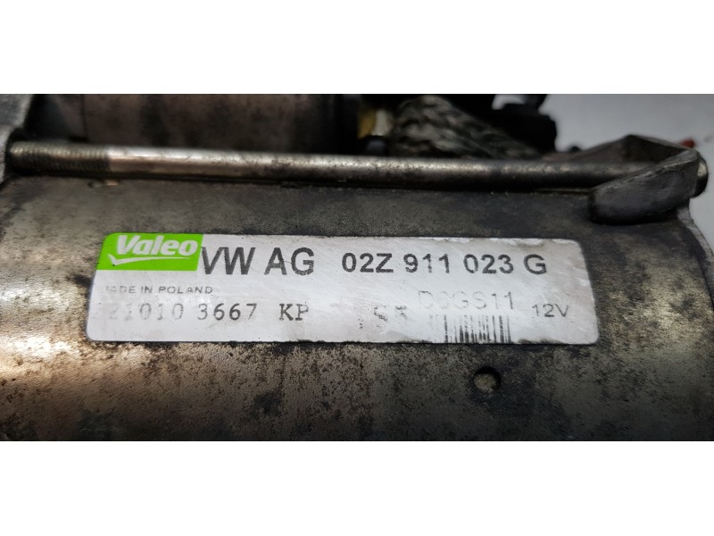 Recambio de motor arranque para seat leon (1p1) reference referencia OEM IAM 02Z911023G  