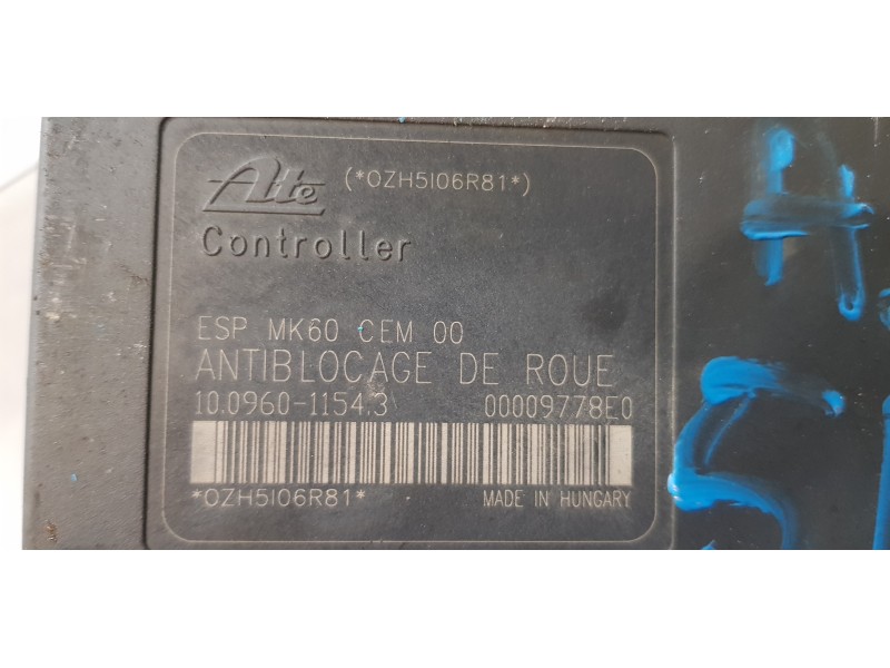 Recambio de abs para peugeot 1007 urban referencia OEM IAM 9654777580  