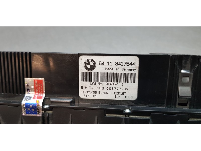 Recambio de mando climatizador para bmw x3 (e83) 2.0d referencia OEM IAM 64113417544  