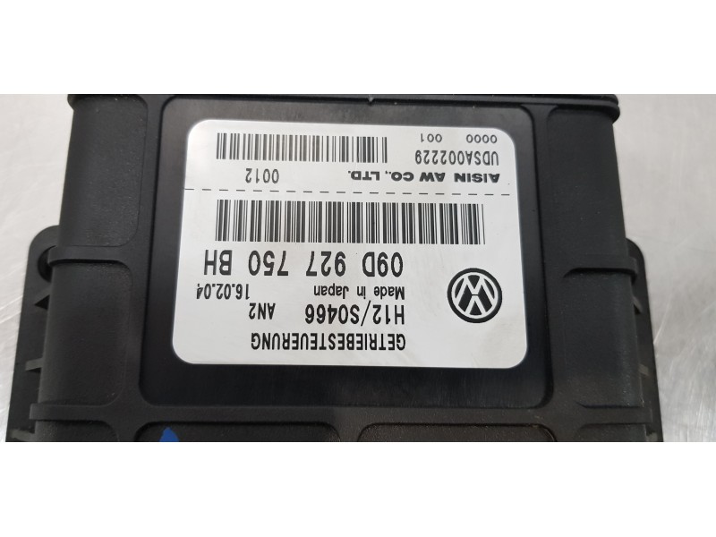 Recambio de centralita cambio automatico para volkswagen touareg (7la) tdi v10 referencia OEM IAM 09D927750BH 09D927750BM  Recambio de centralita cambio automatico para volkswagen touareg (7la) tdi v10 referencia OEM IAM 09D927750BH 09D927750BM