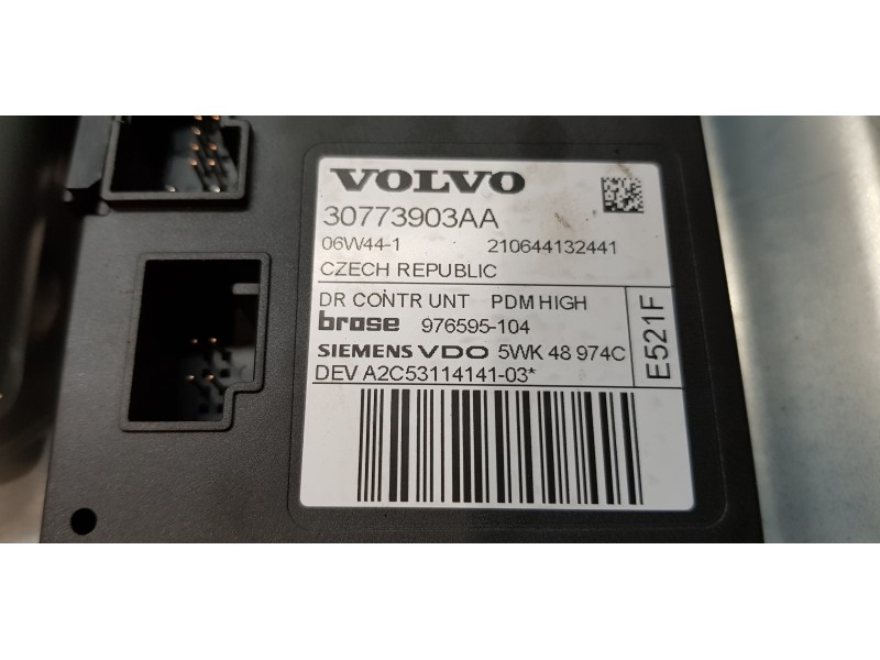 Recambio de elevalunas delantero derecho para volvo c30 d5 momentum referencia OEM IAM 30773903AA  