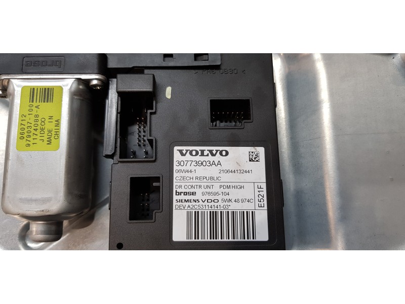 Recambio de elevalunas delantero derecho para volvo c30 d5 momentum referencia OEM IAM 30773903AA  