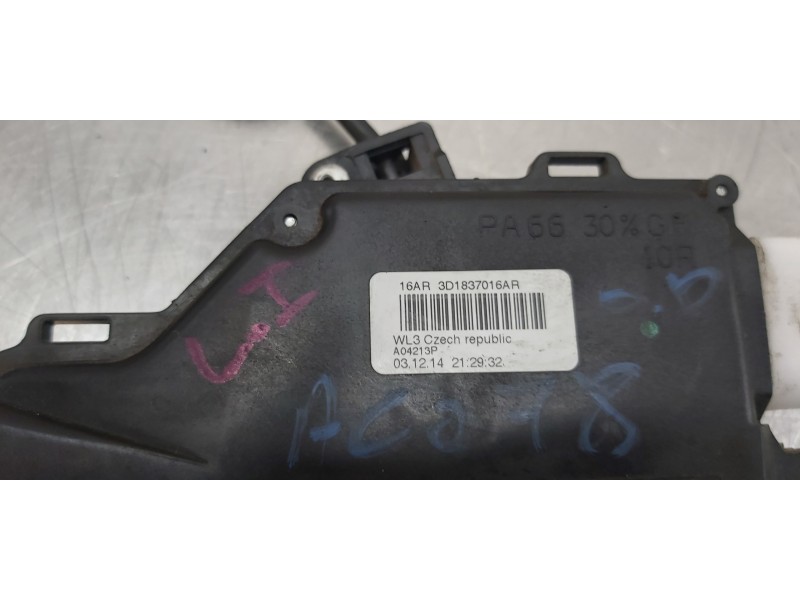 Recambio de cerradura puerta delantera derecha para volkswagen caddy furgón/kombi furgón referencia OEM IAM 3D1837016AR  