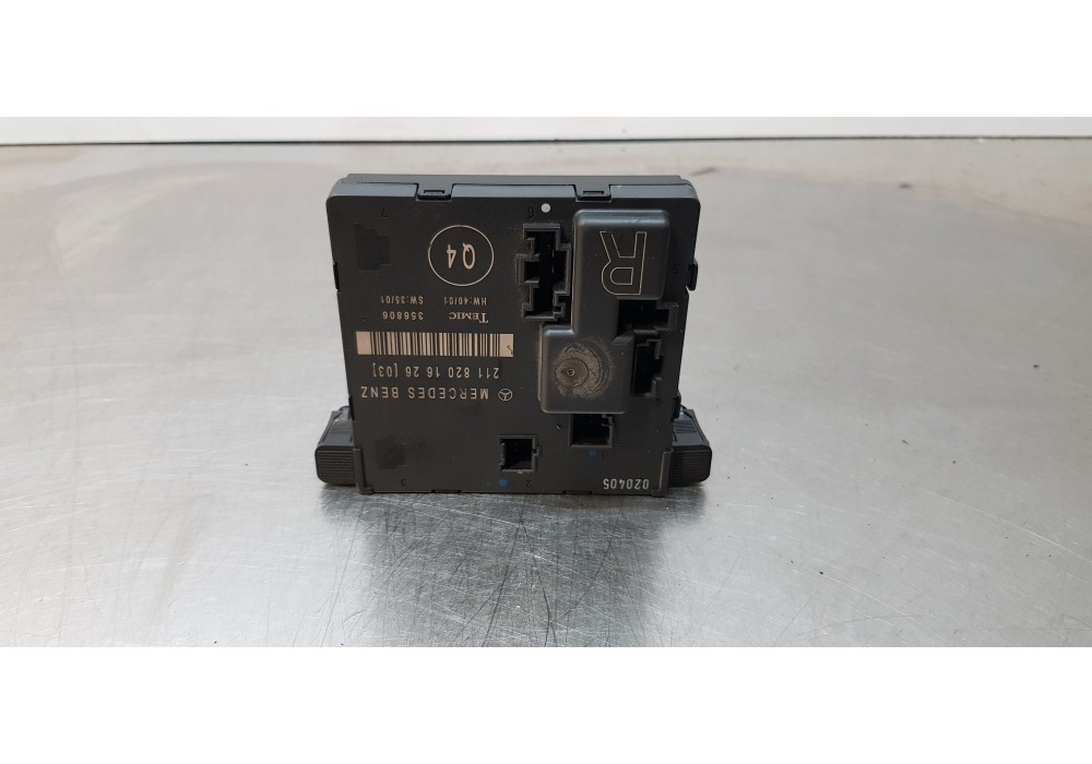 Recambio de modulo electronico para mercedes clase e (w211) berlina e 270 cdi (211.016) referencia OEM IAM 2118201626  