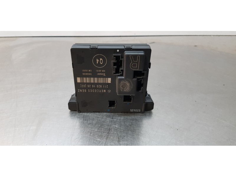 Recambio de modulo electronico para mercedes clase e (w211) berlina e 270 cdi (211.016) referencia OEM IAM 2118201626   Recambio de modulo electronico para mercedes clase e (w211) berlina e 270 cdi (211.016) referencia OEM IAM 2118201626