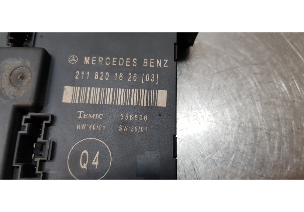 Recambio de modulo electronico para mercedes clase e (w211) berlina e 270 cdi (211.016) referencia OEM IAM 2118201626   Recambio de modulo electronico para mercedes clase e (w211) berlina e 270 cdi (211.016) referencia OEM IAM 2118201626