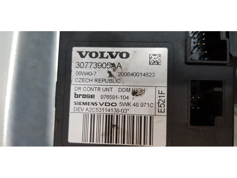 Recambio de elevalunas delantero izquierdo para volvo c30 d5 momentum referencia OEM IAM 30773905AA  