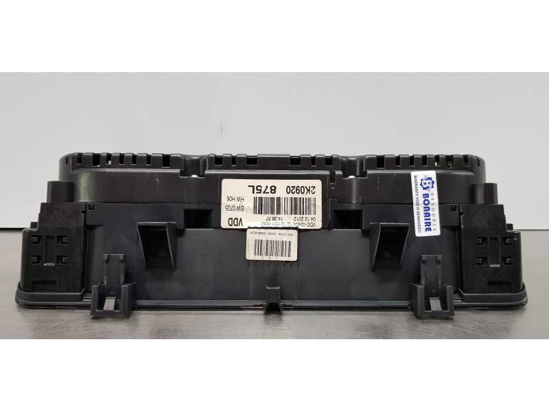 Recambio de cuadro instrumentos para volkswagen caddy ka/kb (2c) kasten bluemotion referencia OEM IAM 2K0920875L   Recambio de cuadro instrumentos para volkswagen caddy ka/kb (2c) kasten bluemotion referencia OEM IAM 2K0920875L