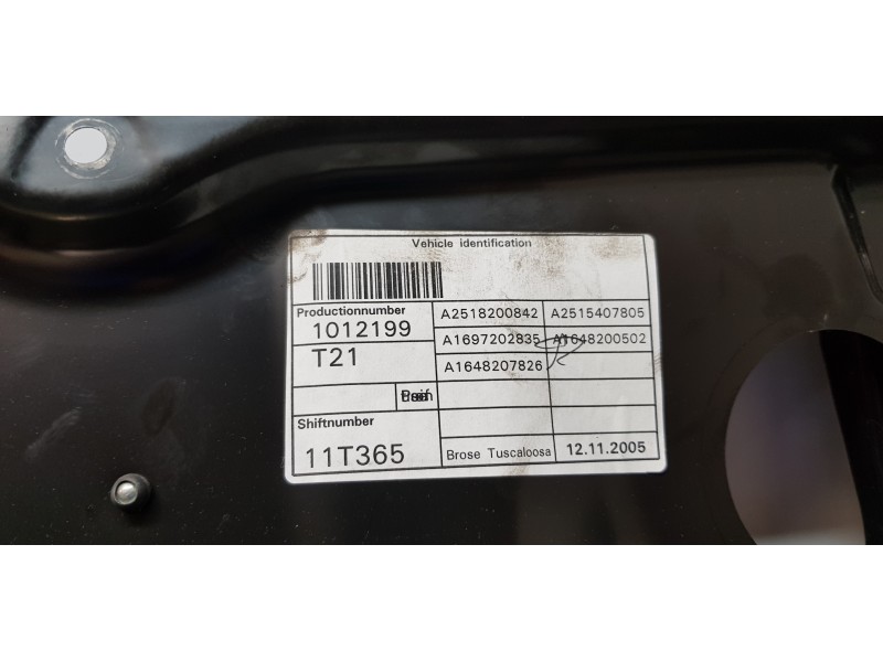 Recambio de elevalunas delantero derecho para mercedes clase r (w251) 320 cdi (251.022) referencia OEM IAM A2518200842  