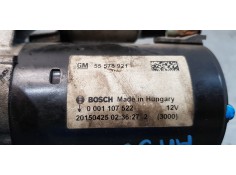 Recambio de motor arranque para opel zafira tourer excellence referencia OEM IAM 55578921   2