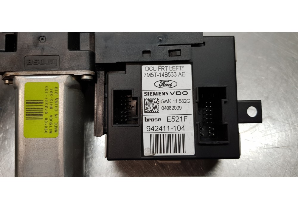 Recambio de motor elevalunas delantero izquierdo para ford kuga (cbv) trend referencia OEM IAM 1766857 7M5T14B533AE 7M5T14D218TC Recambio de motor elevalunas delantero izquierdo para ford kuga (cbv) trend referencia OEM IAM 1766857 7M5T14B533AE 7M5T14D218TC