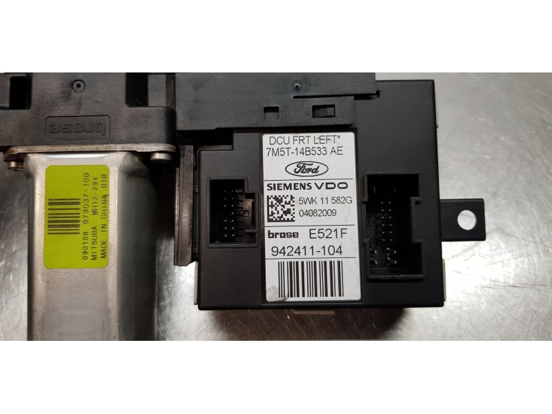 Recambio de motor elevalunas delantero izquierdo para ford kuga (cbv) trend referencia OEM IAM 1766857 7M5T14B533AE 7M5T14D218TC Recambio de motor elevalunas delantero izquierdo para ford kuga (cbv) trend referencia OEM IAM 1766857 7M5T14B533AE 7M5T14D218TC
