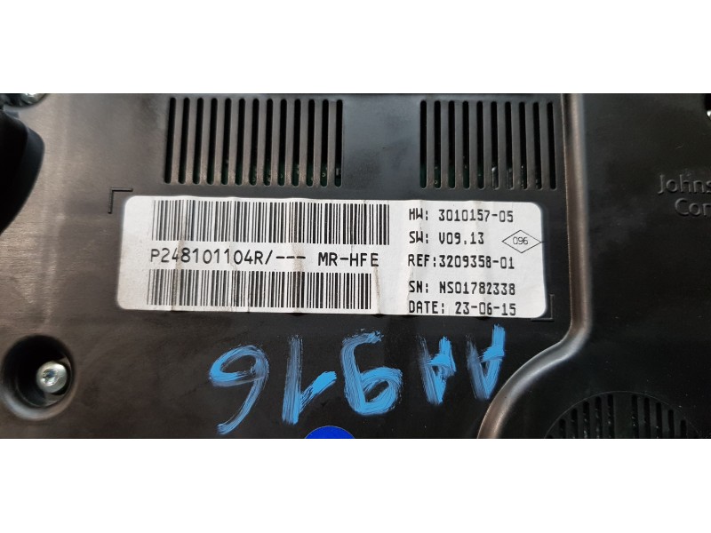 Recambio de cuadro instrumentos para renault kadjar zen referencia OEM IAM 248101104R  