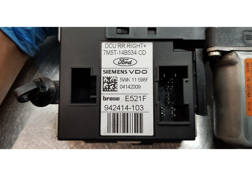 Recambio de motor elevalunas trasero derecho para ford kuga (cbv) trend referencia OEM IAM 1767048 7M5T14B534CD 7M5T14D218ZC