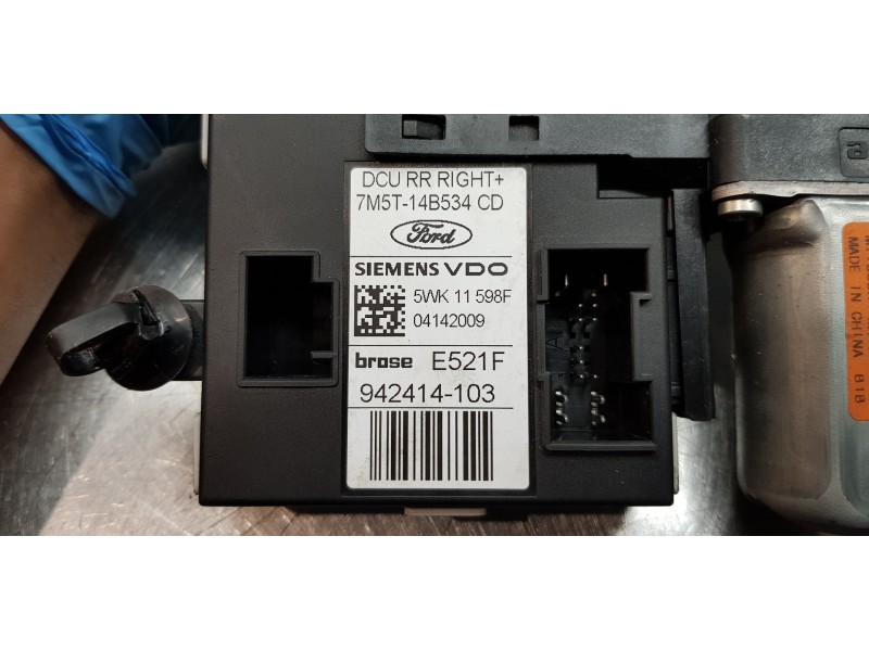 Recambio de motor elevalunas trasero derecho para ford kuga (cbv) trend referencia OEM IAM 1767048 7M5T14B534CD 7M5T14D218ZC