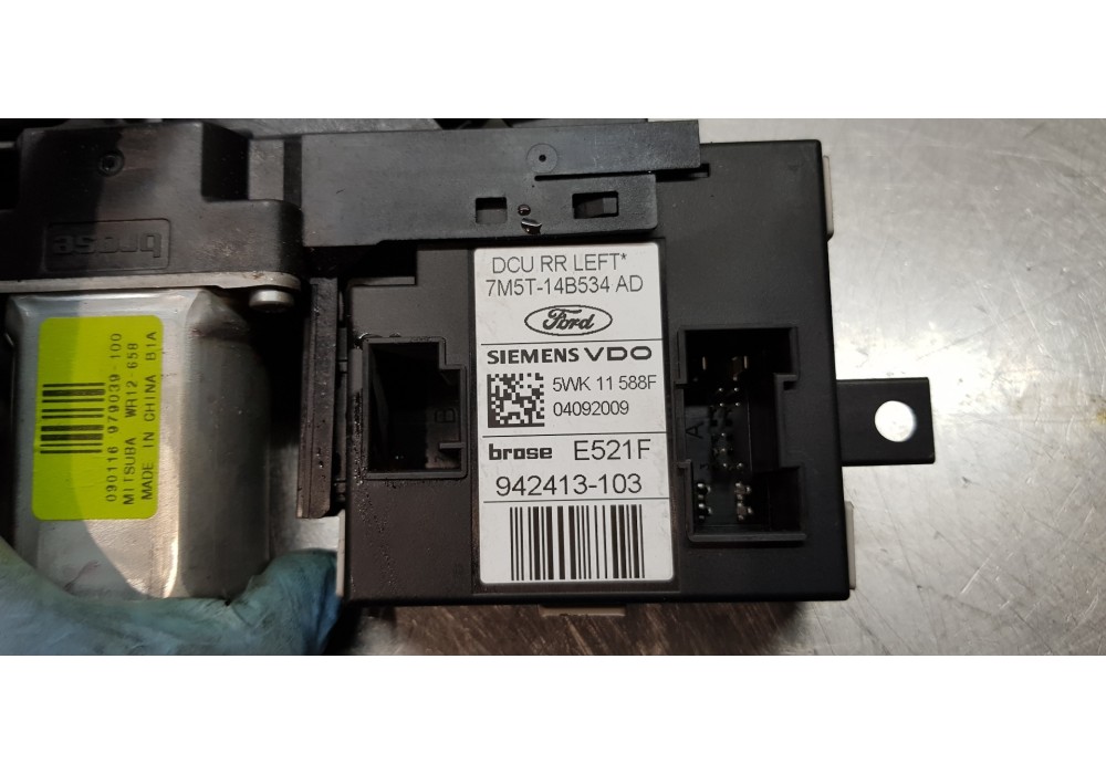 Recambio de motor elevalunas trasero izquierdo para ford kuga (cbv) trend referencia OEM IAM 1767046 7M5T14B534AD 7M5T14D218YC Recambio de motor elevalunas trasero izquierdo para ford kuga (cbv) trend referencia OEM IAM 1767046 7M5T14B534AD 7M5T14D218YC