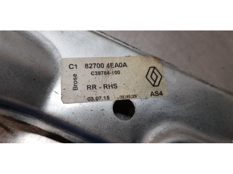 Recambio de elevalunas trasero derecho para renault kadjar zen referencia OEM IAM 827004EA0A   Recambio de elevalunas trasero derecho para renault kadjar zen referencia OEM IAM 827004EA0A