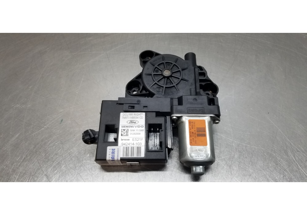 Recambio de motor elevalunas trasero derecho para ford kuga (cbv) titanium referencia OEM IAM 1767048 7M5T14B534CD 7M5T14D218ZC