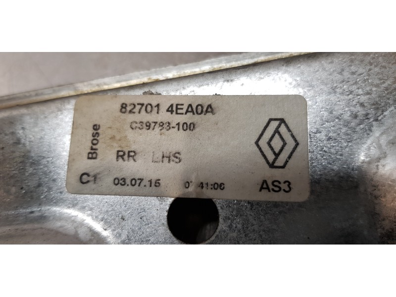 Recambio de elevalunas trasero izquierdo para renault kadjar zen referencia OEM IAM 827014EA0A   Recambio de elevalunas trasero izquierdo para renault kadjar zen referencia OEM IAM 827014EA0A