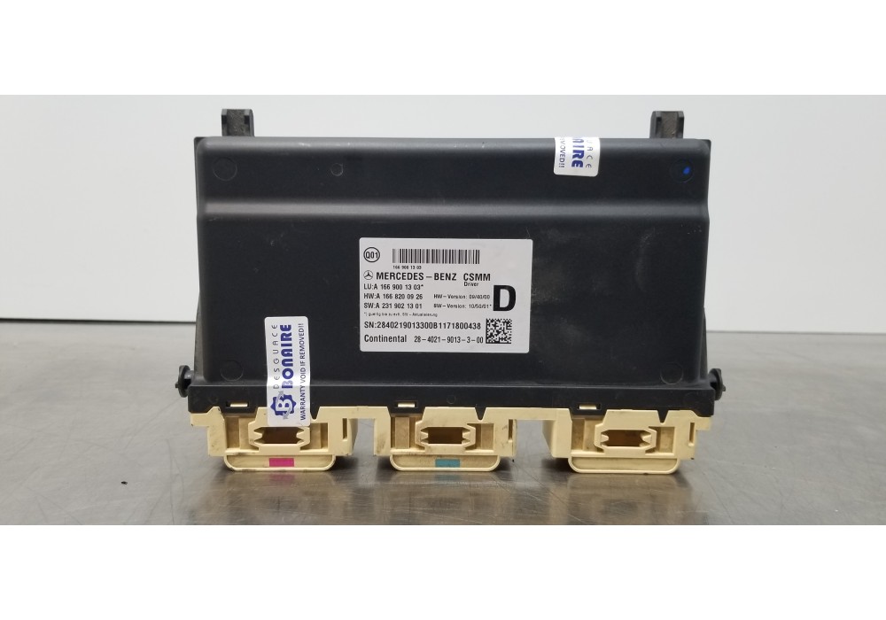 Recambio de modulo electronico para mercedes clase m (w166) ml 350 bluetec (166.004) referencia OEM IAM A1669001303  
