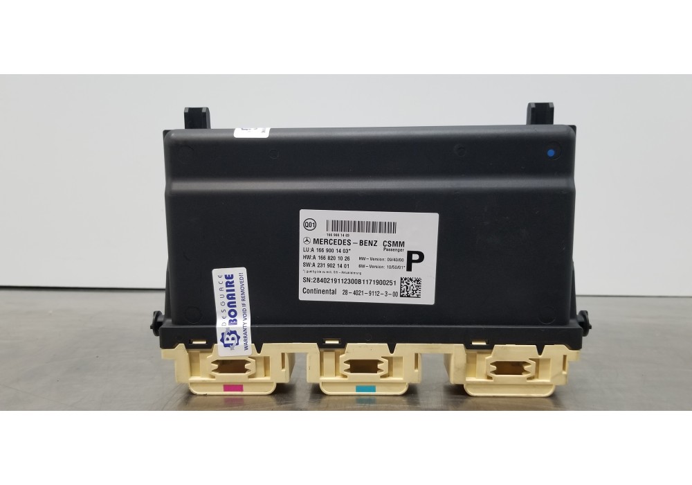 Recambio de modulo electronico para mercedes clase m (w166) ml 350 bluetec (166.004) referencia OEM IAM A1669001403  