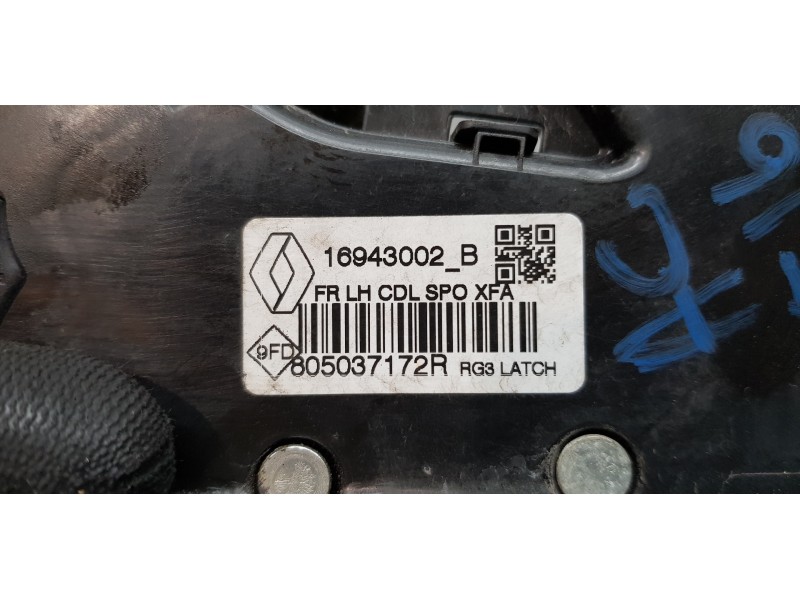 Recambio de cerradura puerta delantera izquierda para renault scenic iv grand zen referencia OEM IAM 805033837R  
