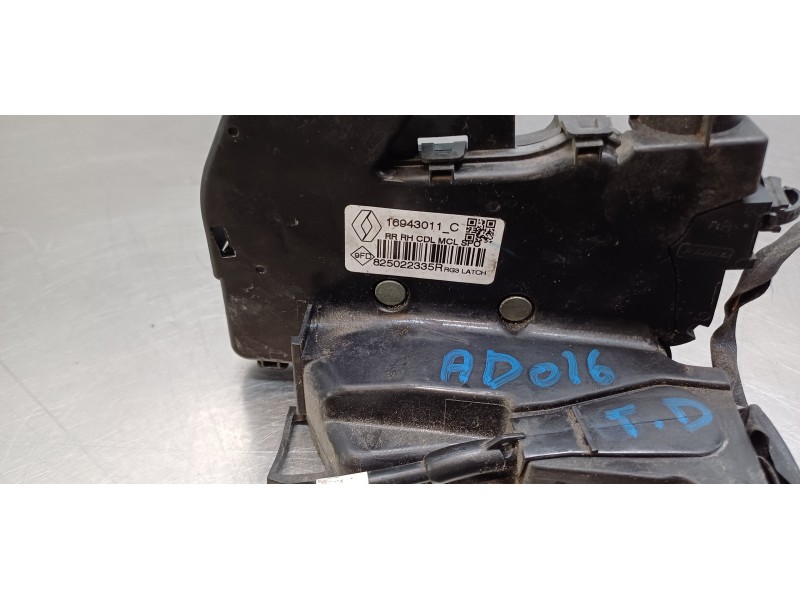 Recambio de cerradura puerta trasera derecha para renault scenic iv grand zen referencia OEM IAM 825023014R 825022335R 