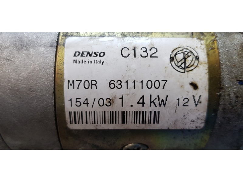 Recambio de motor arranque para fiat stilo (192) 2.4 20v abarth xbox referencia OEM IAM 63111007  