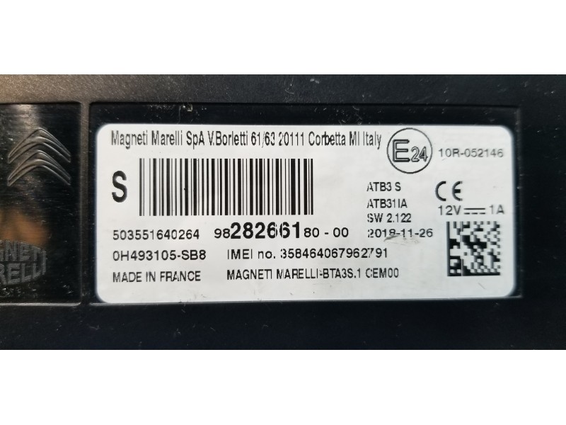 Recambio de modulo electronico para peugeot 3008 active referencia OEM IAM 9828266180  