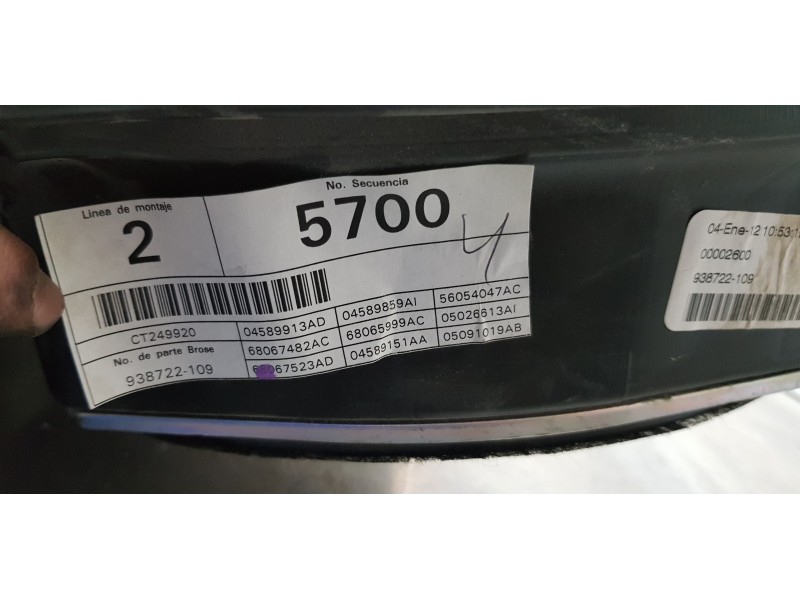 Recambio de elevalunas delantero izquierdo para fiat freemont (345) basis referencia OEM IAM K68103379AA  