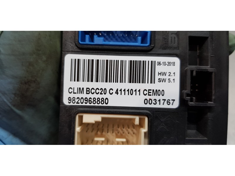 Recambio de centralita calefaccion para peugeot 3008 active referencia OEM IAM 9820968880   Recambio de centralita calefaccion para peugeot 3008 active referencia OEM IAM 9820968880