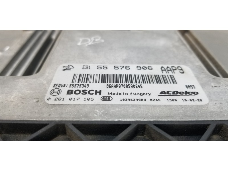 Recambio de centralita motor uce para opel insignia berlina edition referencia OEM IAM 55576906 0281017105  Recambio de centralita motor uce para opel insignia berlina edition referencia OEM IAM 55576906 0281017105
