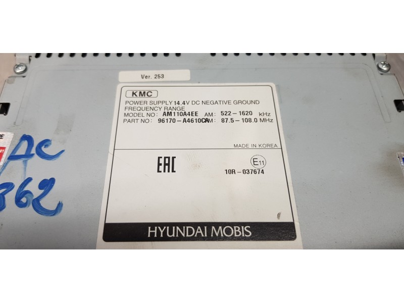 Recambio de sistema audio / radio cd para kia carens ( ) basic referencia OEM IAM 96170A4610CA  