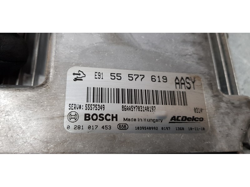 Recambio de centralita motor uce para opel astra j gtc sport referencia OEM IAM 55577619   Recambio de centralita motor uce para opel astra j gtc sport referencia OEM IAM 55577619