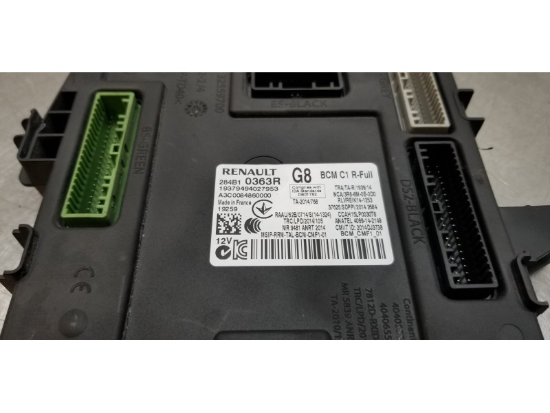 Recambio de modulo confort para renault scenic iv grand zen referencia OEM IAM 284B10363R  