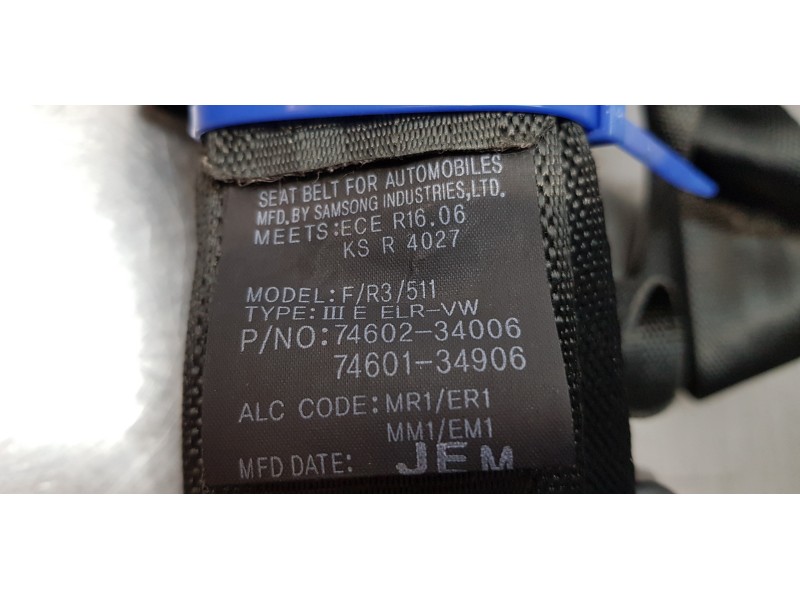 Recambio de kit airbag para ssangyong korando premium 4x2 referencia OEM IAM 7460134006   Recambio de kit airbag para ssangyong korando premium 4x2 referencia OEM IAM 7460134006