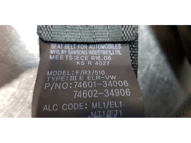 Recambio de kit airbag para ssangyong korando premium 4x2 referencia OEM IAM 7460134006   Recambio de kit airbag para ssangyong korando premium 4x2 referencia OEM IAM 7460134006