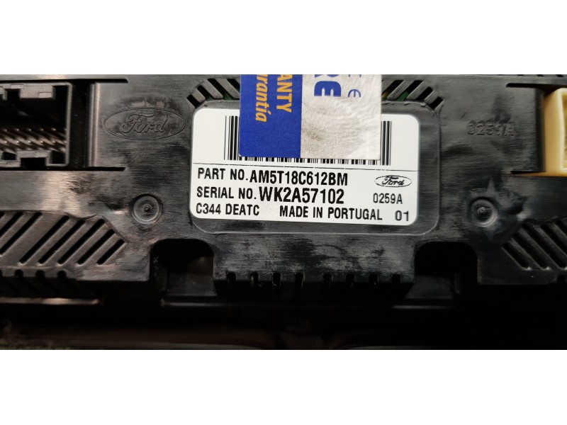 Recambio de mando climatizador para ford c-max trend referencia OEM IAM AM5T18C612BM   Recambio de mando climatizador para ford c-max trend referencia OEM IAM AM5T18C612BM