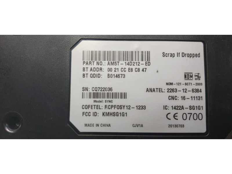 Recambio de modulo electronico para ford c-max trend referencia OEM IAM AM5T14D212ED   Recambio de modulo electronico para ford c-max trend referencia OEM IAM AM5T14D212ED