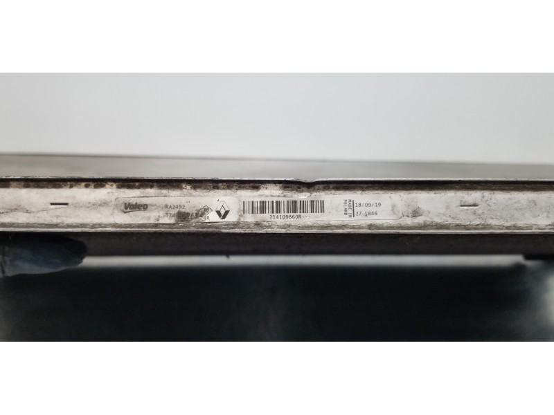 Recambio de radiador agua para renault scenic iv grand zen referencia OEM IAM 214109860R  