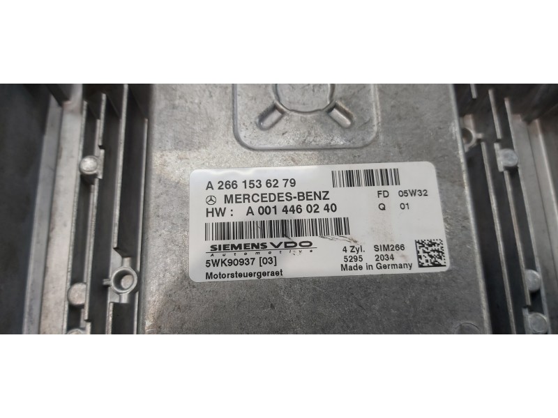 Recambio de centralita motor uce para mercedes clase a (w169) a 170 (169.332) referencia OEM IAM A2661536279   Recambio de centralita motor uce para mercedes clase a (w169) a 170 (169.332) referencia OEM IAM A2661536279