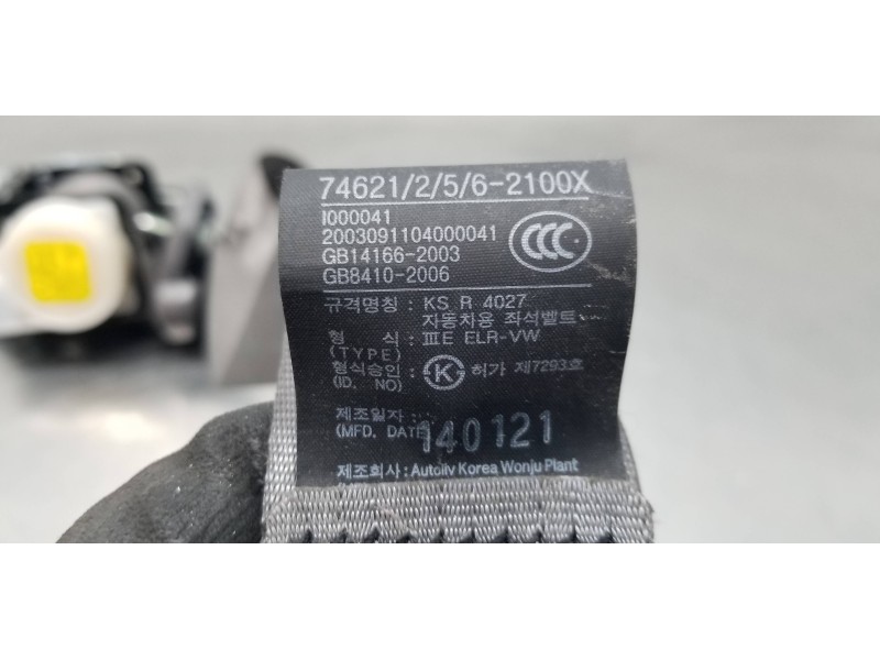 Recambio de cinturon seguridad delantero izquierdo para ssangyong rodius xdi referencia OEM IAM 7462121005ACO  