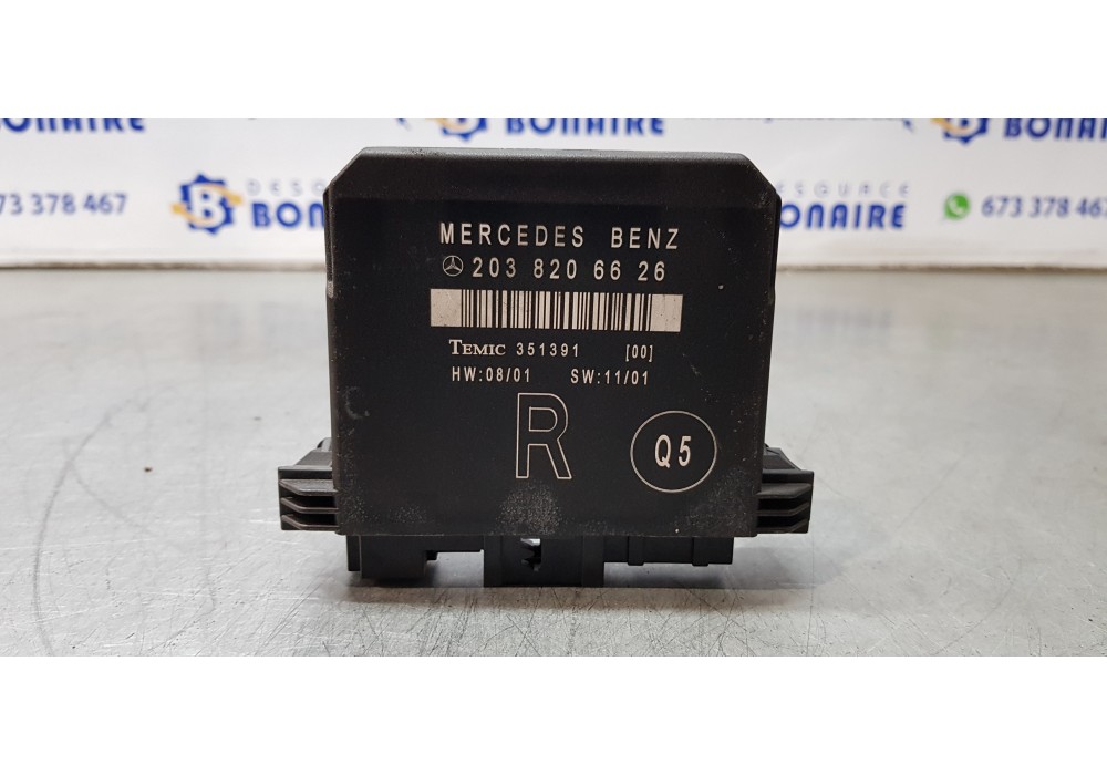 Recambio de modulo confort para mercedes clase c (w203) berlina 200 cdi (203.004) referencia OEM IAM 2038206626  
