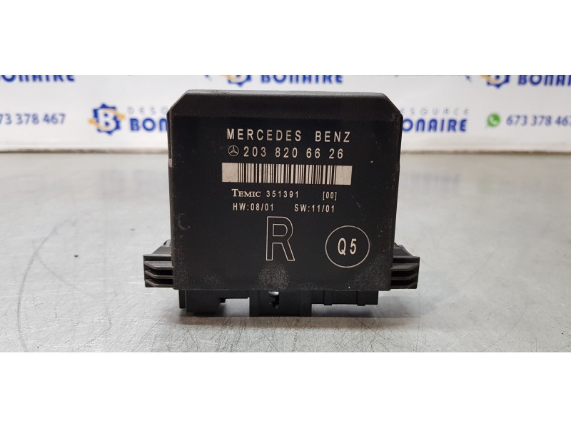 Recambio de modulo confort para mercedes clase c (w203) berlina 200 cdi (203.004) referencia OEM IAM 2038206626   Recambio de modulo confort para mercedes clase c (w203) berlina 200 cdi (203.004) referencia OEM IAM 2038206626
