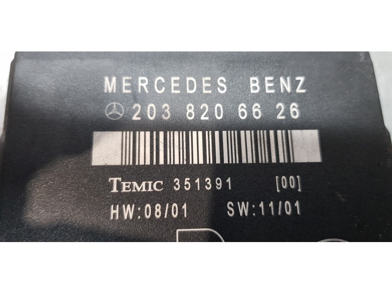 Recambio de modulo confort para mercedes clase c (w203) berlina 200 cdi (203.004) referencia OEM IAM 2038206626   Recambio de modulo confort para mercedes clase c (w203) berlina 200 cdi (203.004) referencia OEM IAM 2038206626