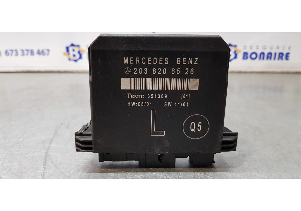 Recambio de modulo confort para mercedes clase c (w203) berlina 200 cdi (203.004) referencia OEM IAM 2038206526  