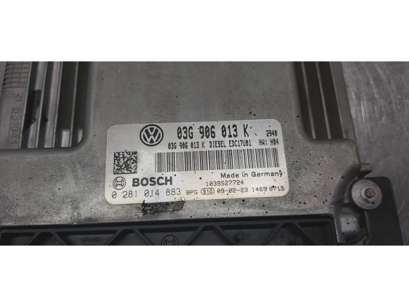 Recambio de centralita motor uce para seat ibiza (6j5) reference referencia OEM IAM 03G906013K   Recambio de centralita motor uce para seat ibiza (6j5) reference referencia OEM IAM 03G906013K