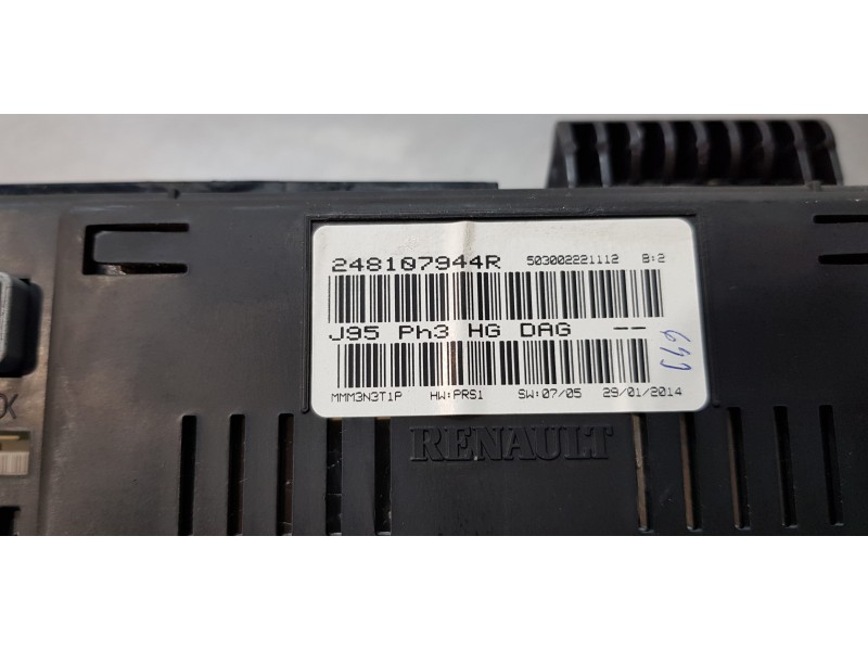 Recambio de cuadro instrumentos para renault scenic iii grand dynamique referencia OEM IAM 248107944R  
